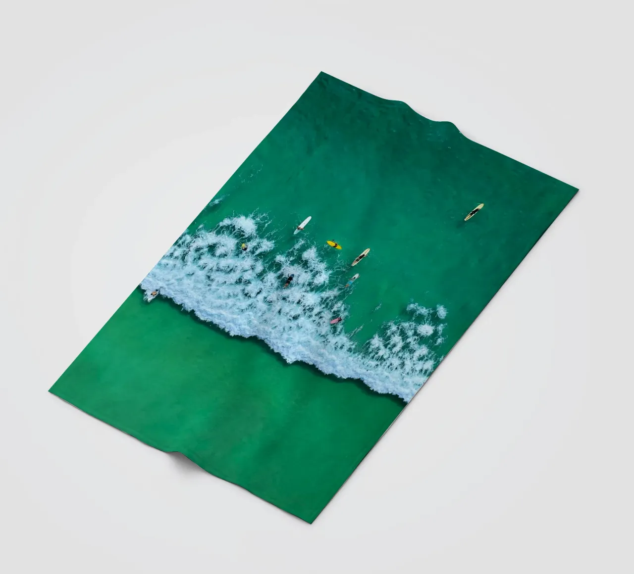boat through wave coperta in pile da mip of map