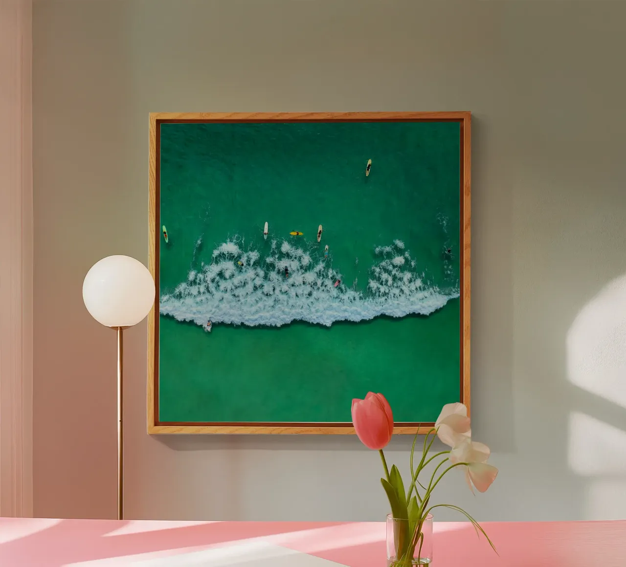 boat through wave plexiglass da mip of map