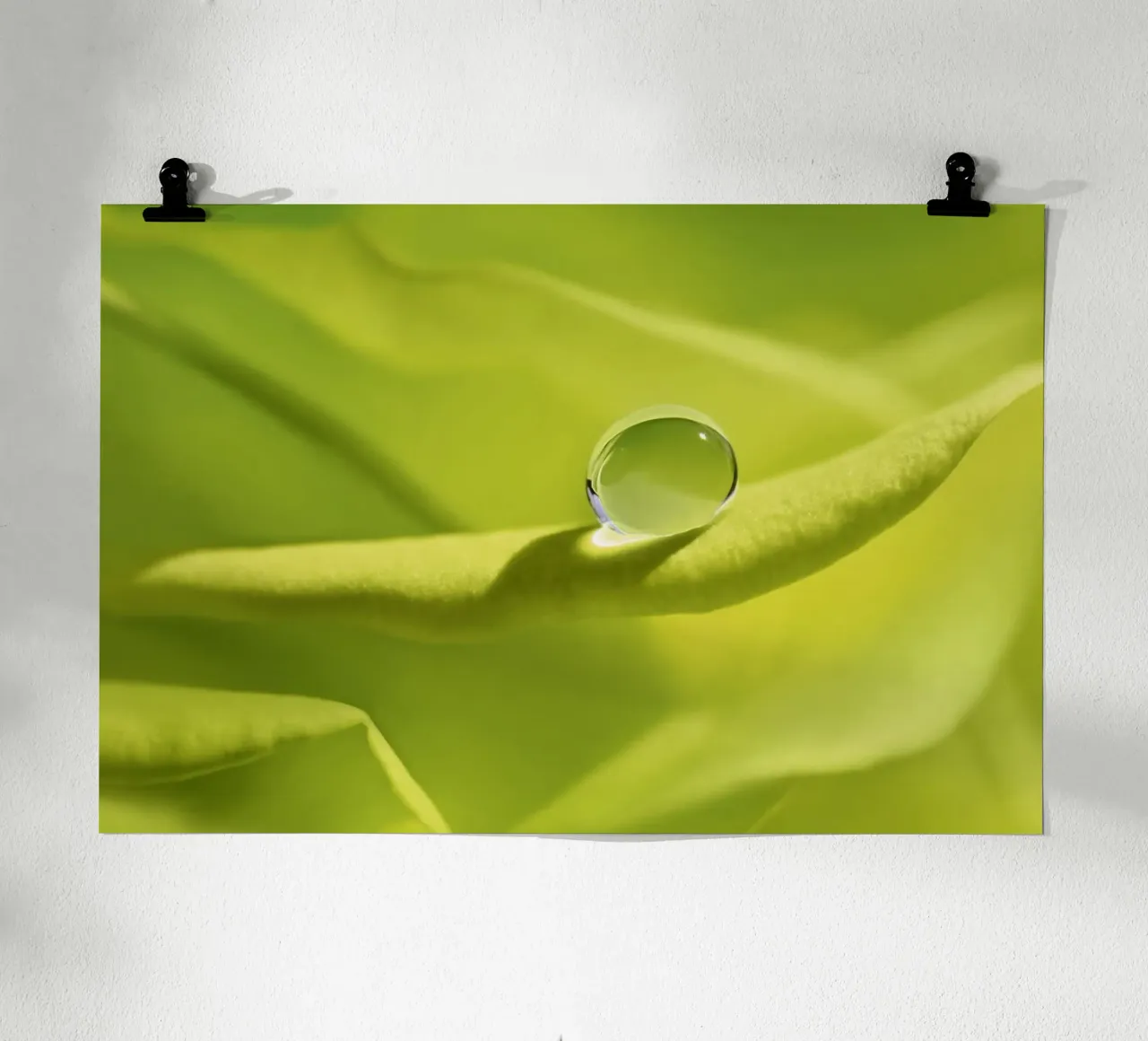 Gocce poster con telaio in legno da Atteloi
