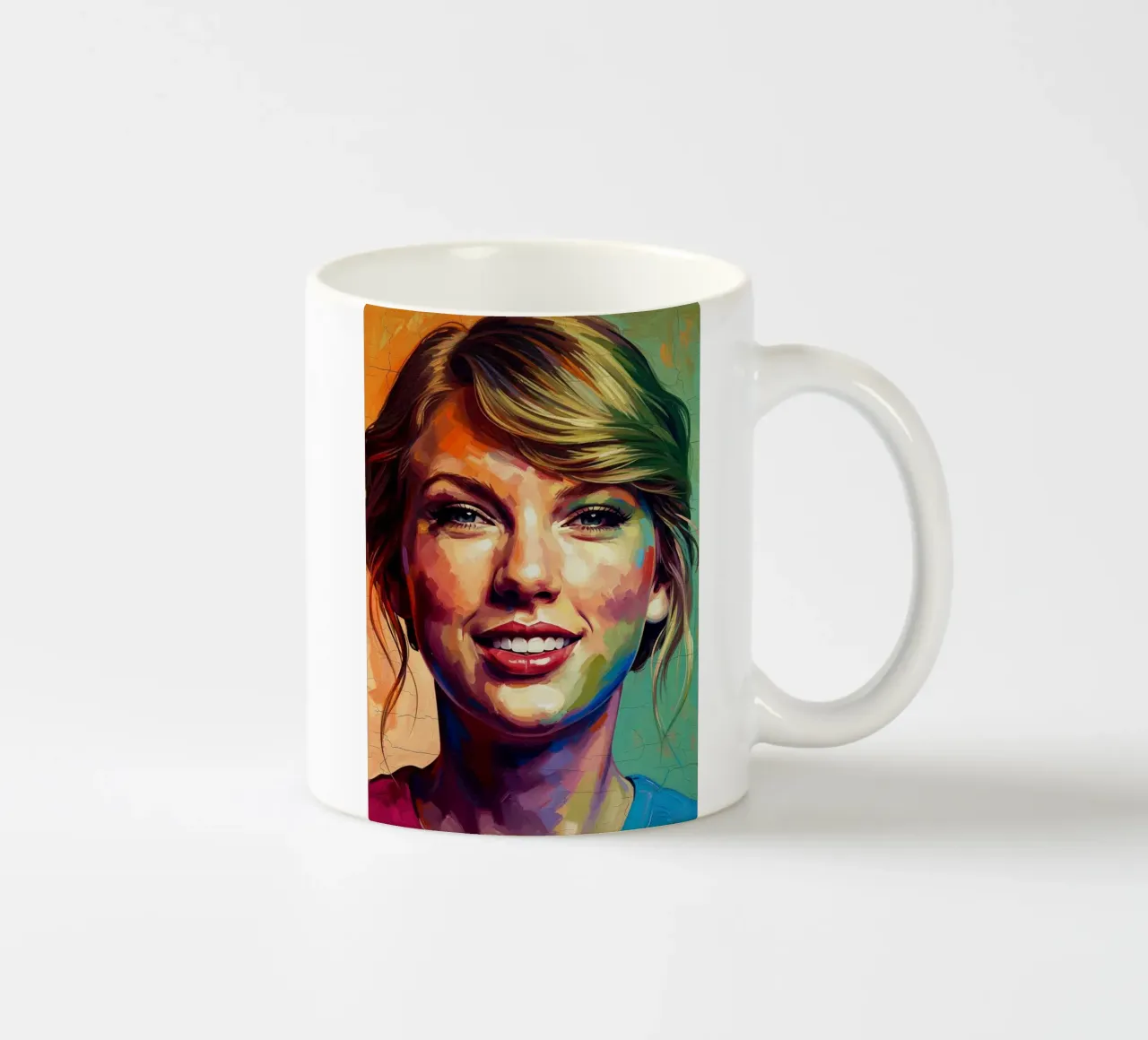 Taylor Swift abstracte kunst keramische mok van Lembayung art