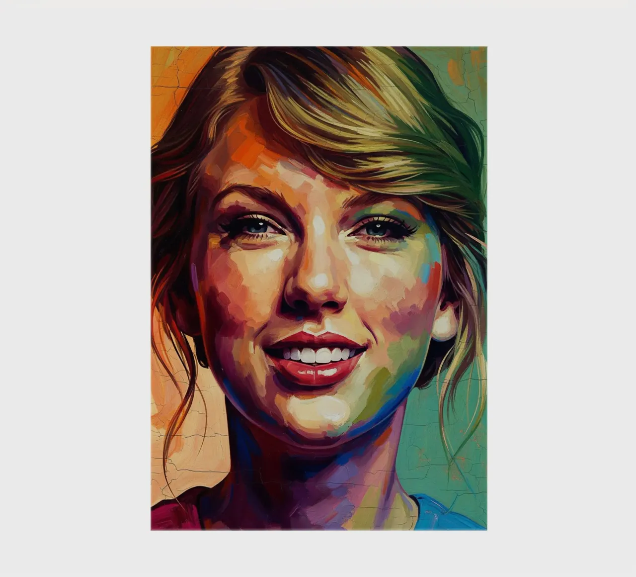 Taylor Swift abstract art notebook by Lembayung art
