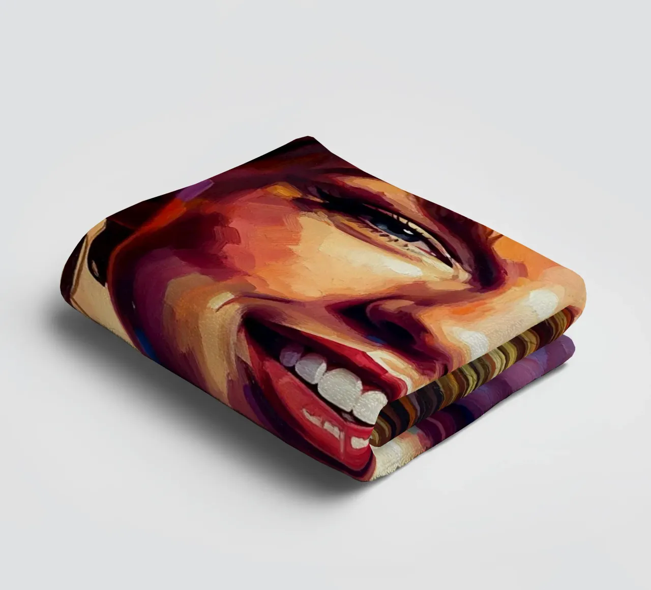 Taylor Swift abstract art towel by Lembayung art