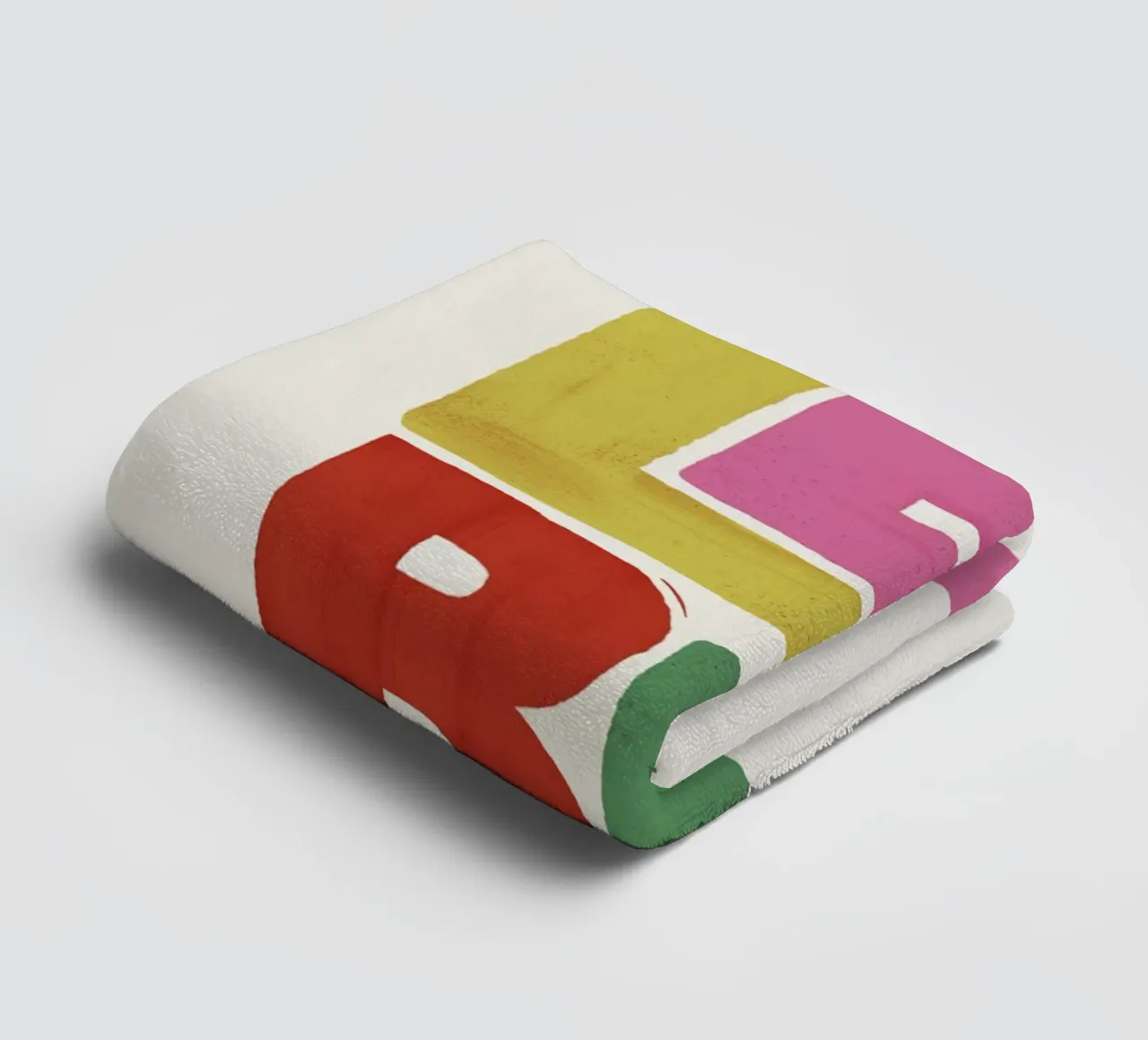Tipografia retrò colorata - Let It Be asciugamano da bagno da showmemars