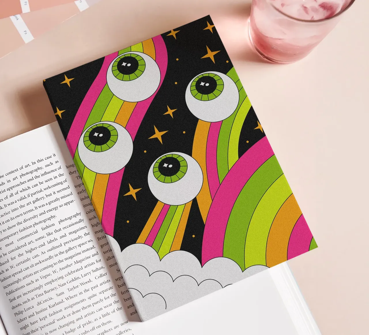 Psychedelic Floating Eyeballs notebook by mesa