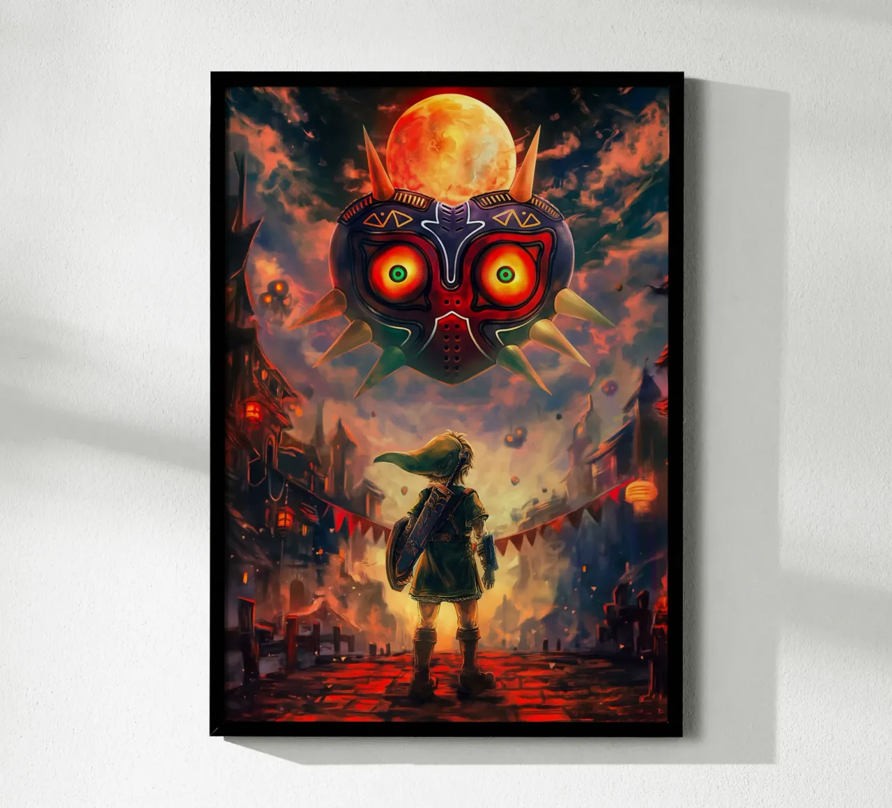 La leggenda di Zelda: La maschera di Majora poster con telaio in plastica da Fleur de Lys