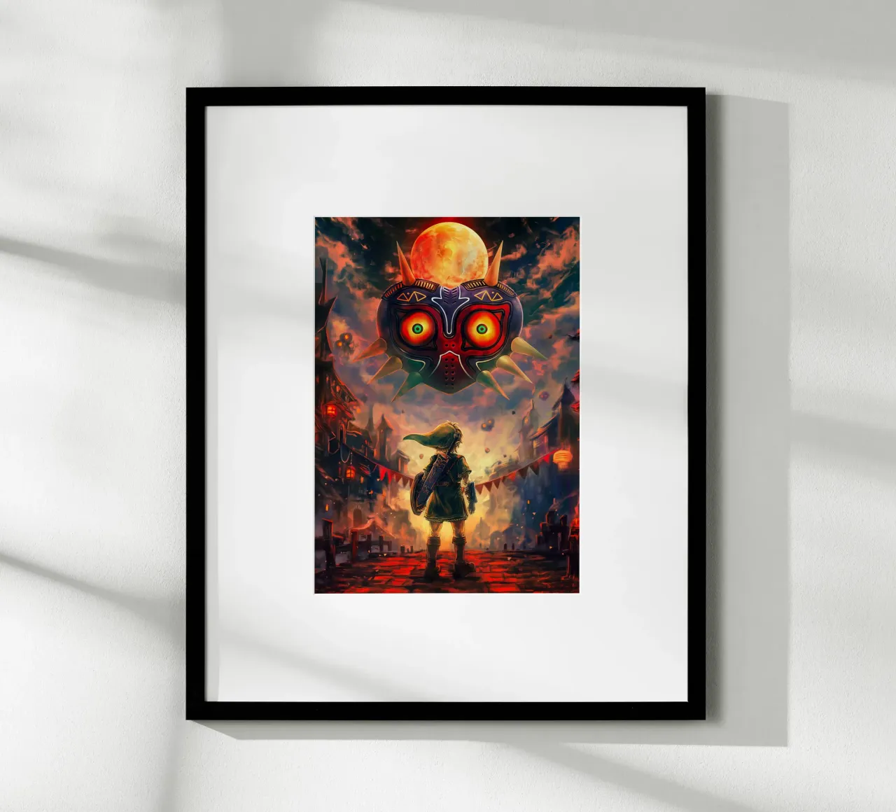 La leggenda di Zelda: La maschera di Majora poster con telaio in plastica da Fleur de Lys