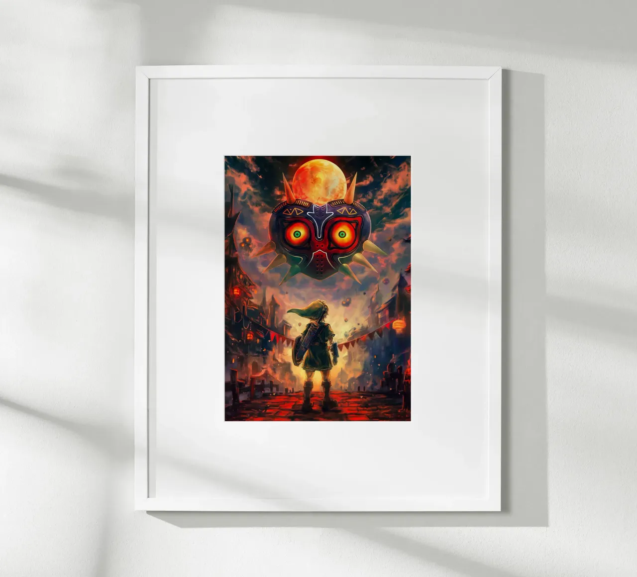 La leggenda di Zelda: La maschera di Majora poster con telaio in plastica da Fleur de Lys