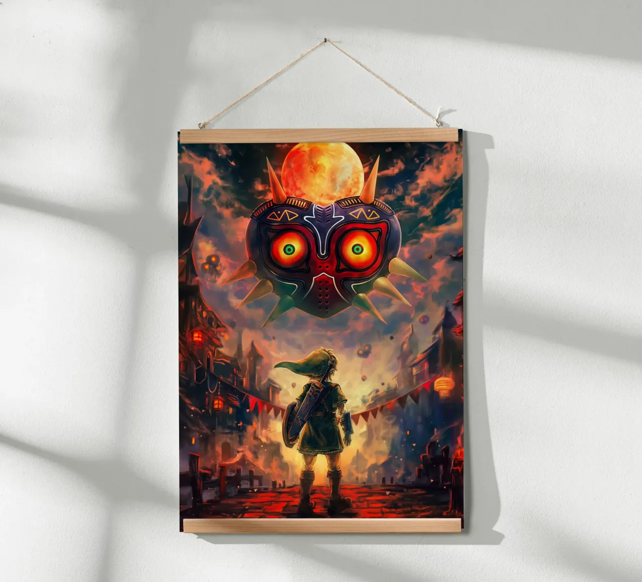 La leggenda di Zelda: La maschera di Majora poster con telaio in plastica da Fleur de Lys