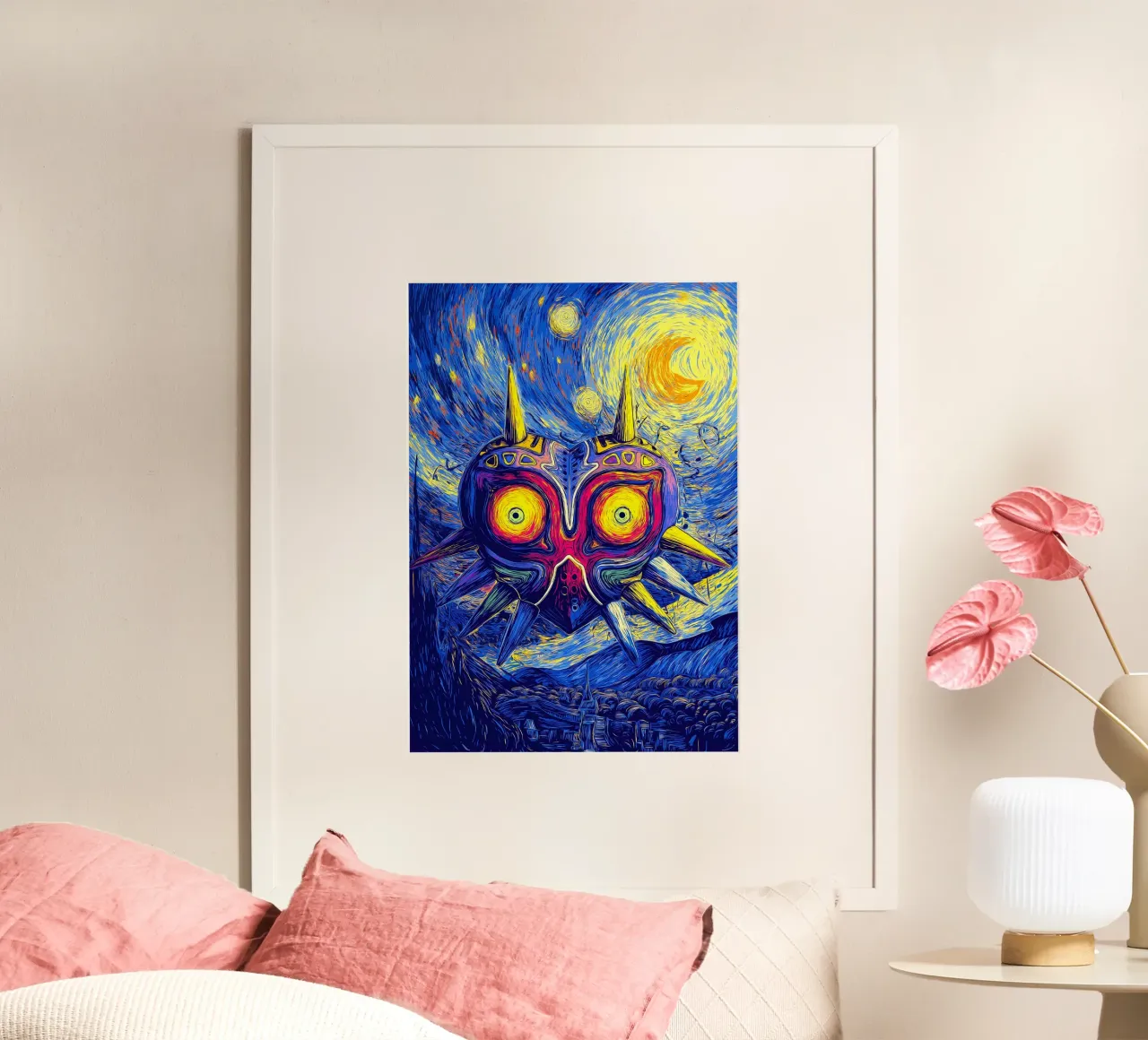 La leggenda di Zelda: La maschera di Majora poster con telaio in plastica da Fleur de Lys