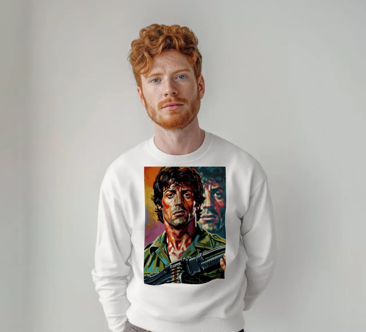 Sylvester Stallone como John Rambo sudadera de Lembayung art