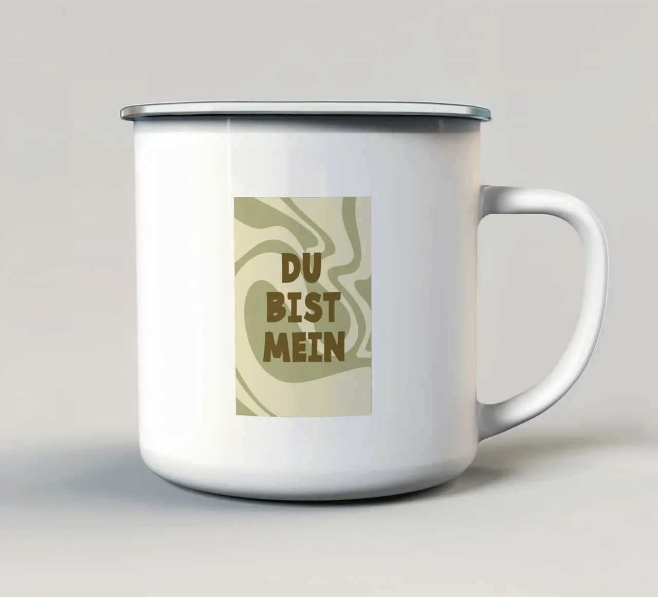 Tu sei mio tazza in smalto da MODERN NUANCE