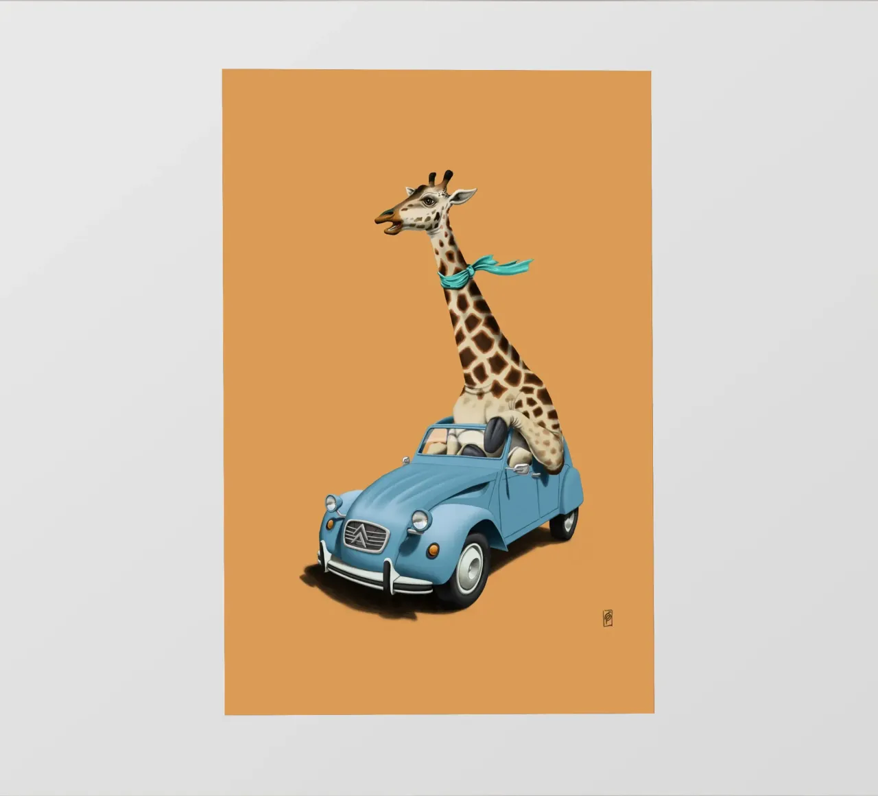 Riding high (Coloured) telo in pvc da Rob Art | Illustration