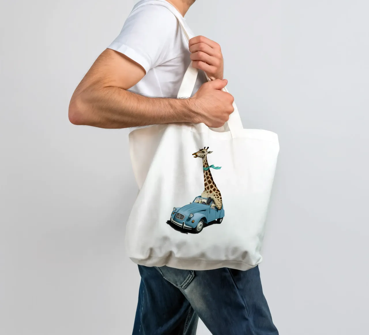 Riding high (Coloured) borsa in juta da Rob Art | Illustration