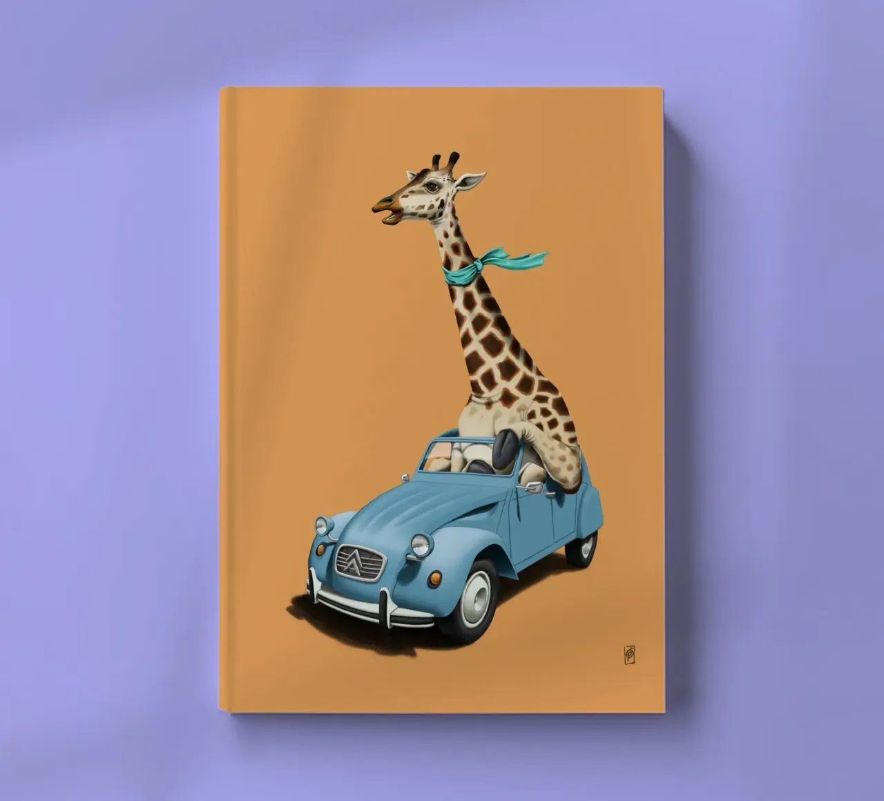 Riding high (Coloured) notebook by Rob Art | Illustration