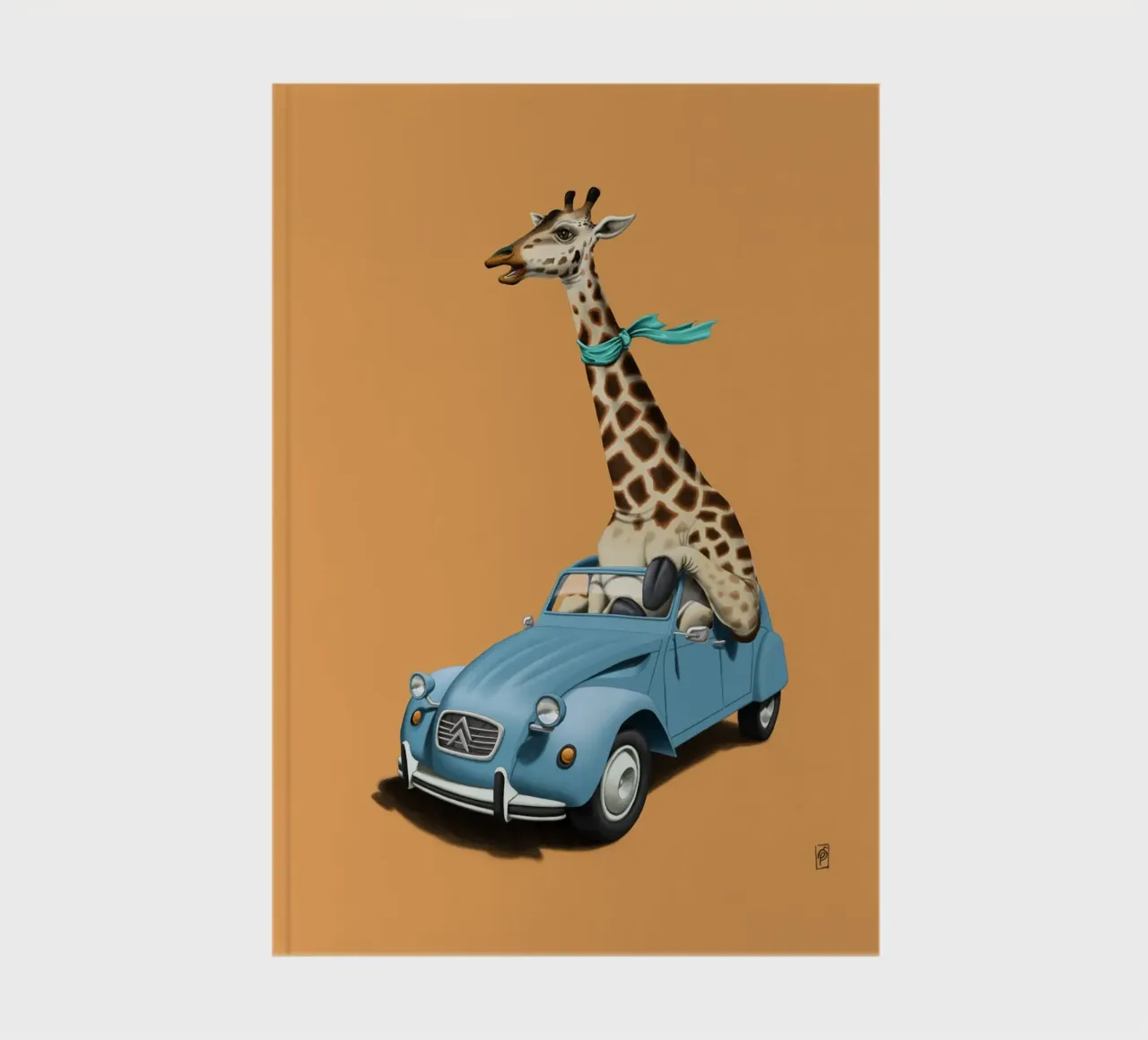 Riding high (Coloured) notebook by Rob Art | Illustration