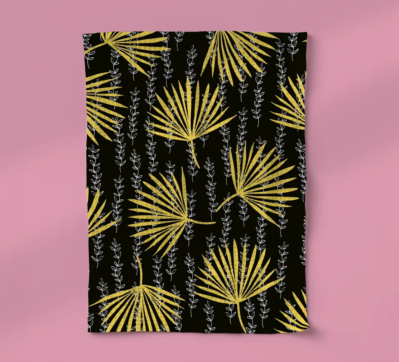 Feuille d'éventail jaune torchon de Little Dean