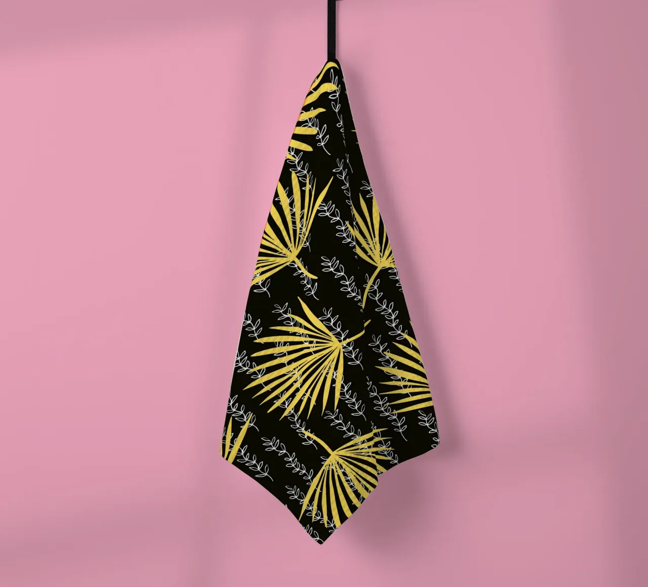 Feuille d'éventail jaune torchon de Little Dean