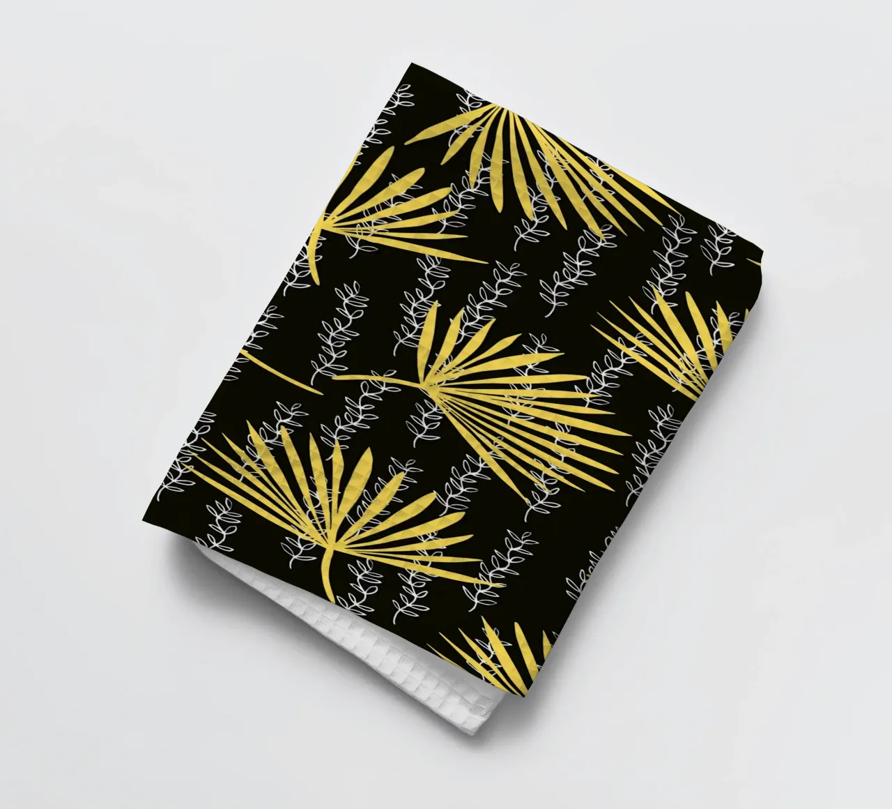 Feuille d'éventail jaune torchon de Little Dean