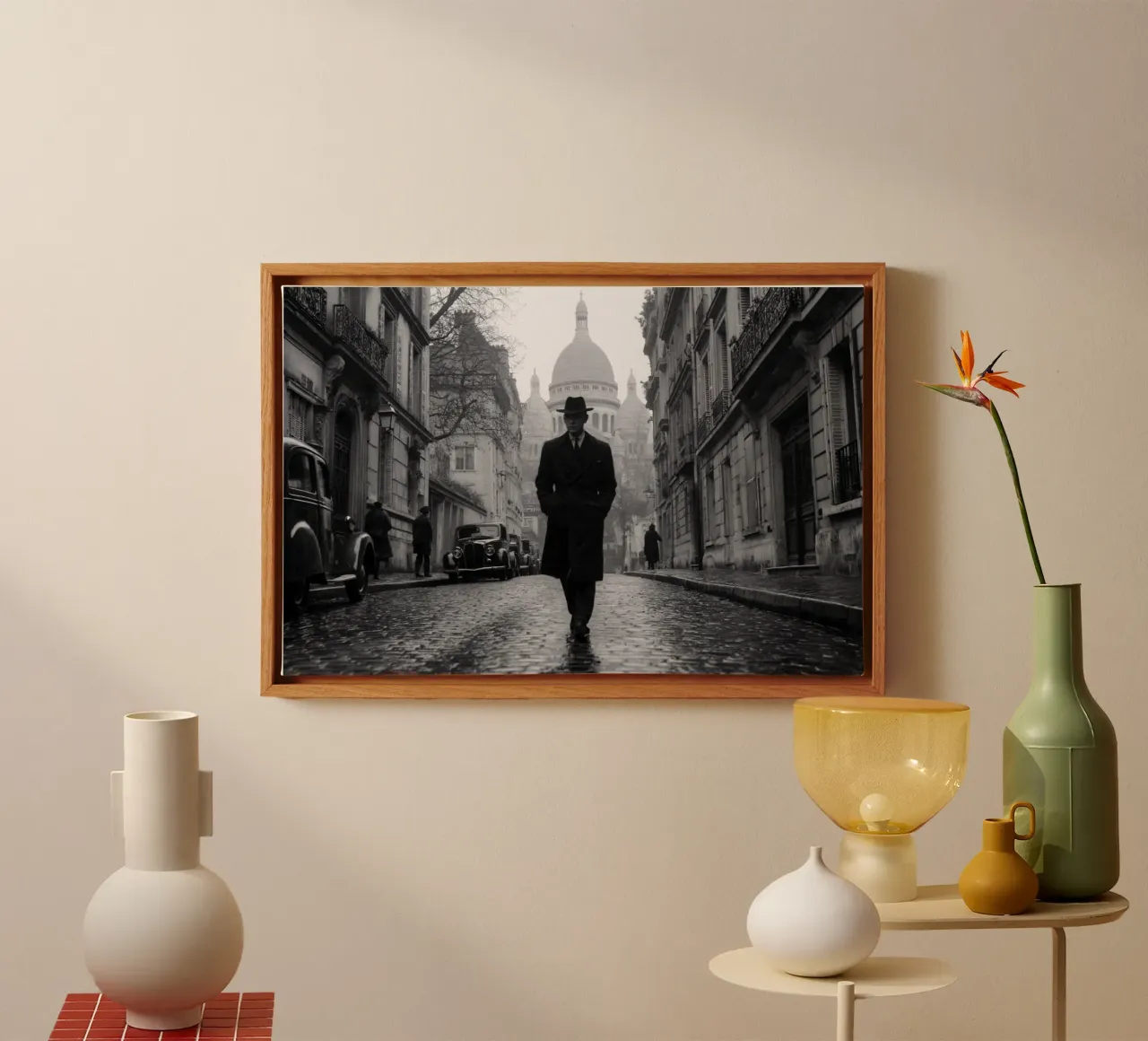 Return journey without an alibi canvas with Floater frame by M-Ulrich-Digital Art