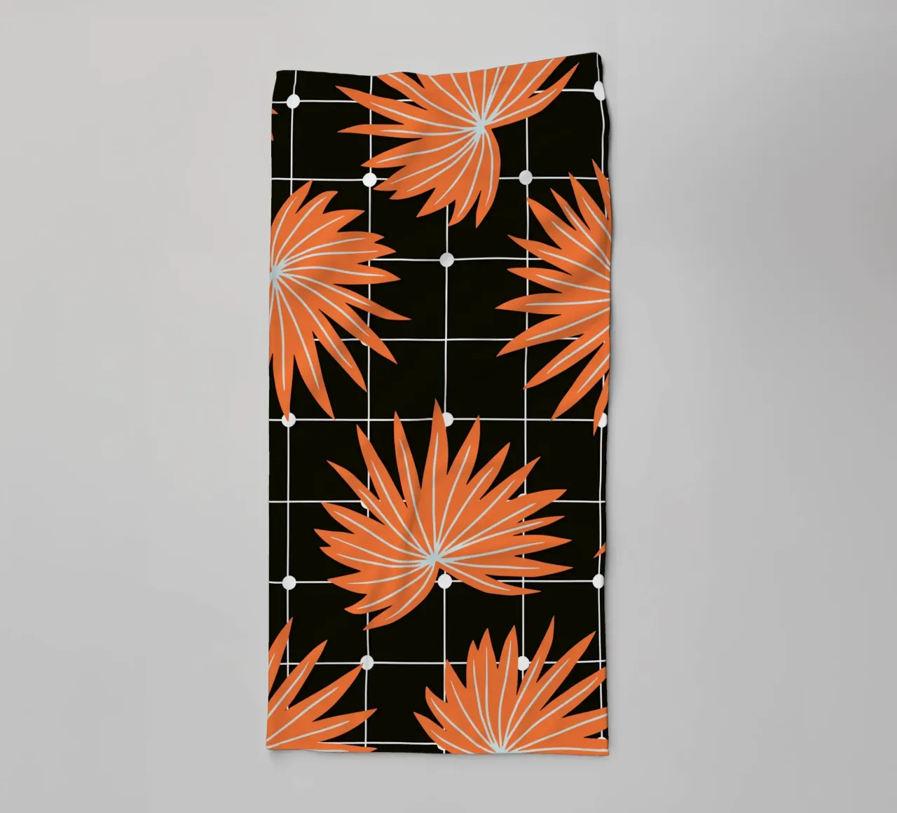 Palm surface pattern towel by Little Dean