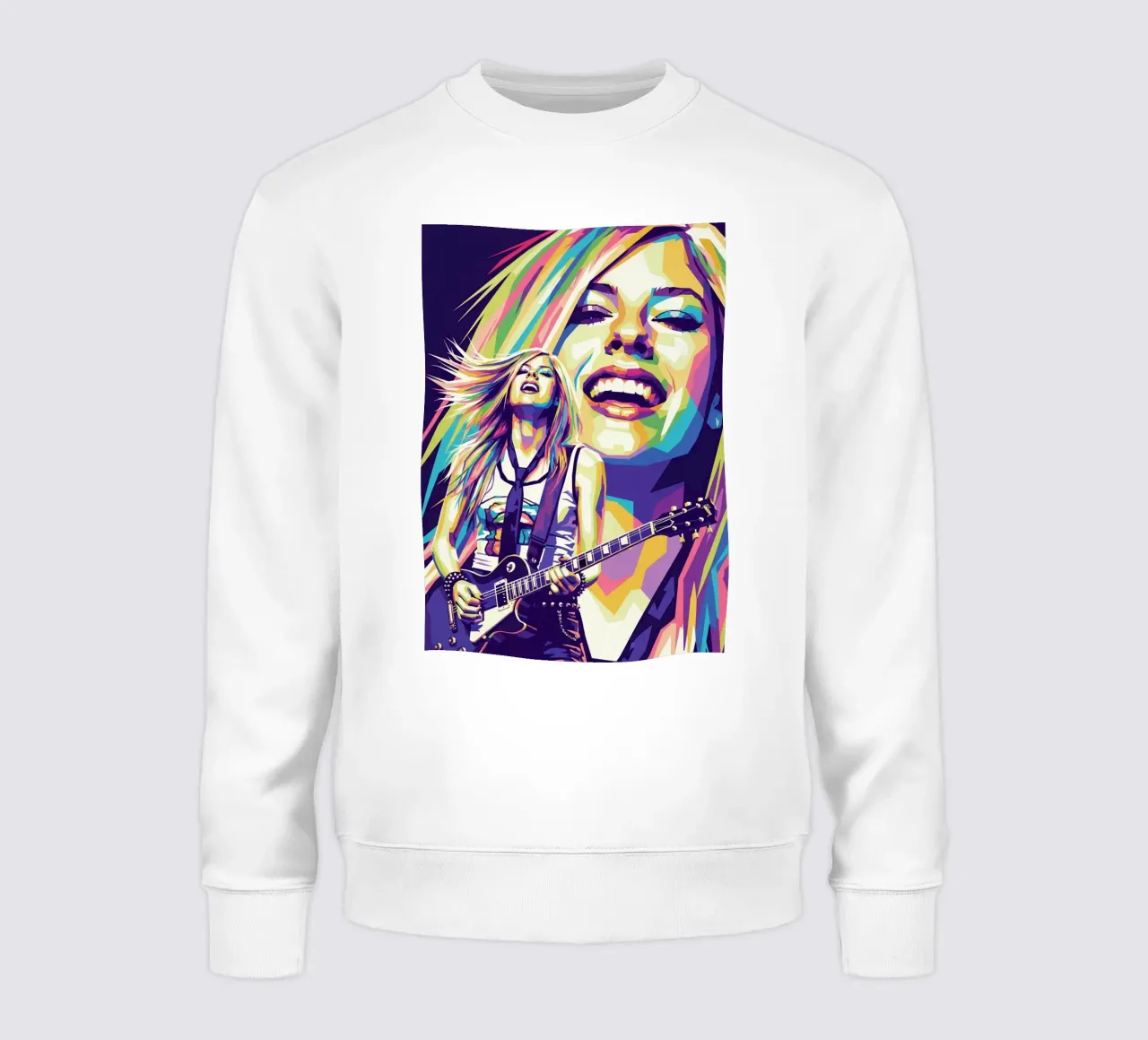 Avril Lavigne con uno stile iconico felpa da Hantamrata