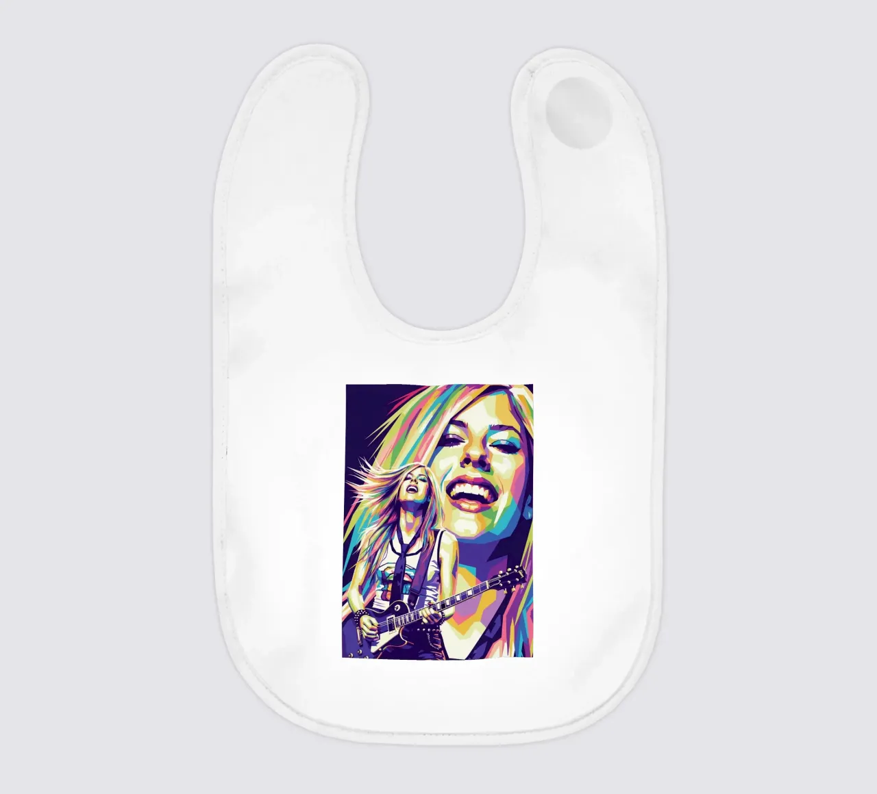 Avril Lavigne con uno stile iconico bavaglino da Hantamrata