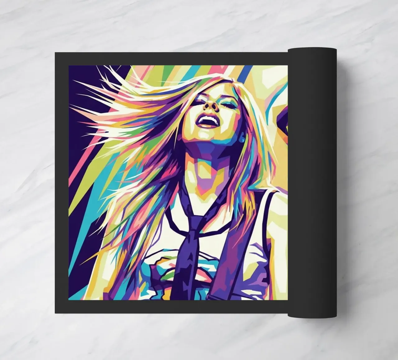 Avril Lavigne con uno stile iconico zerbino da Hantamrata
