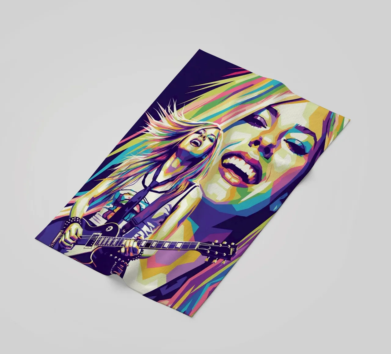 Avril Lavigne con uno stile iconico telo mare da Hantamrata