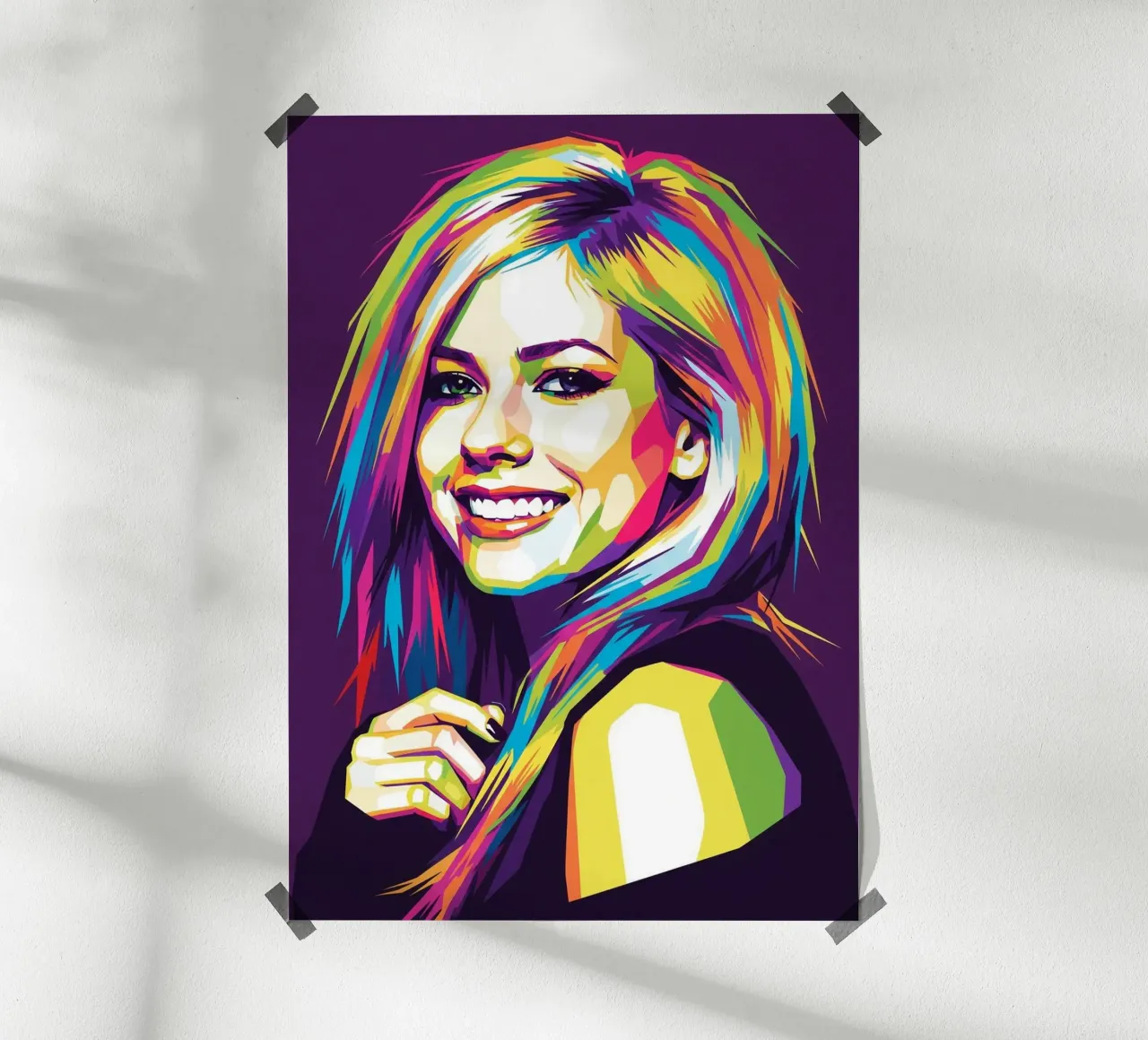 Sorriso di Avril Lavigne poster da Hantamrata
