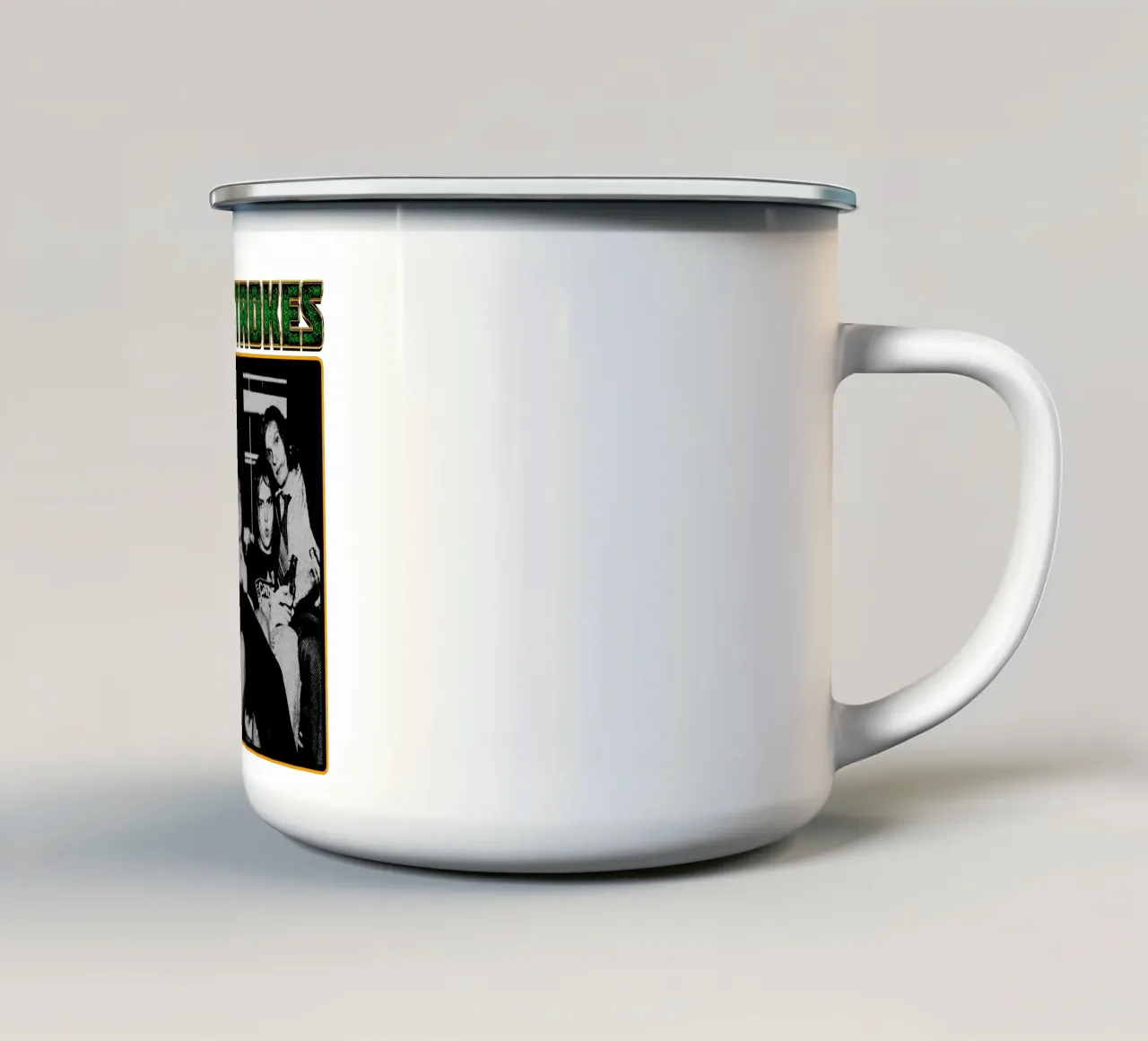 Il classico degli Strokes tazza in smalto da mannys_artt