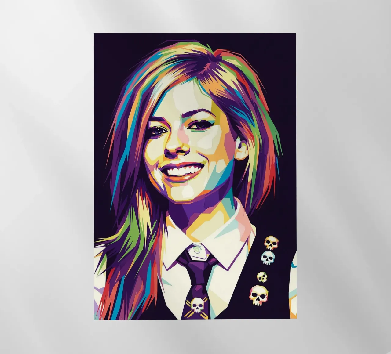 Avril Lavigne con l'iconico sorriso pellicola backlit da Hantamrata