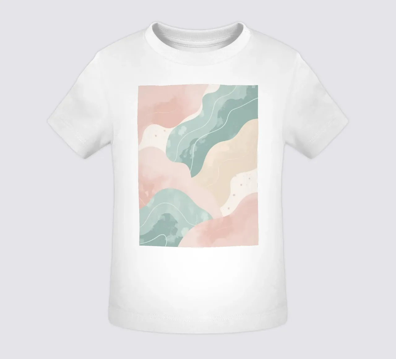 Forme astratte pastello con linee bianche maglietta neonato da DesignDoodle
