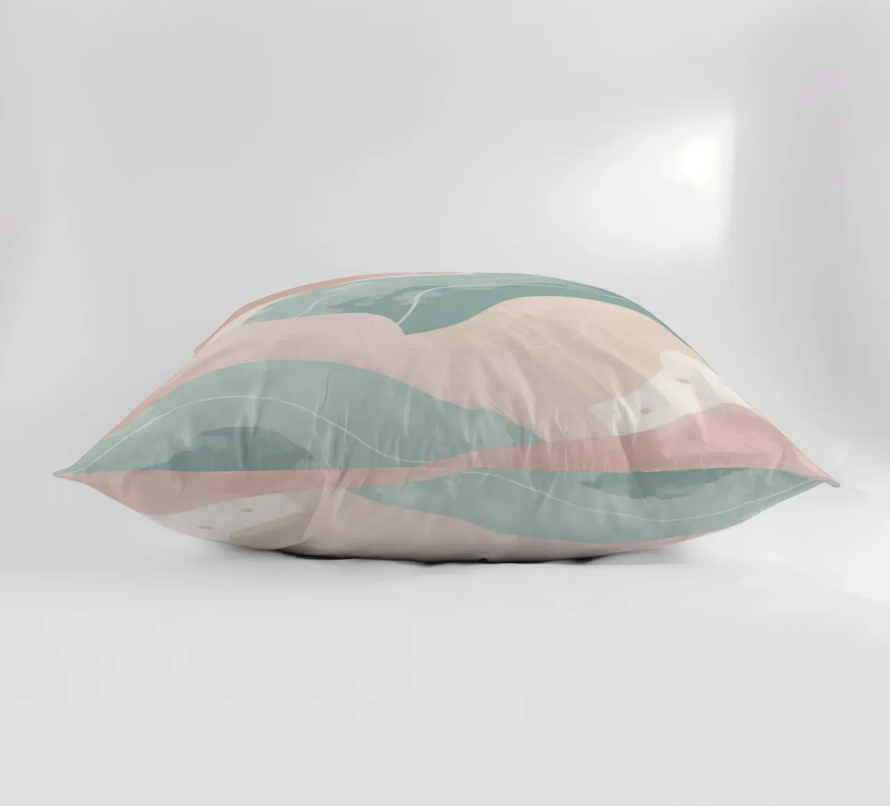 Forme astratte pastello con linee bianche cuscino da DesignDoodle