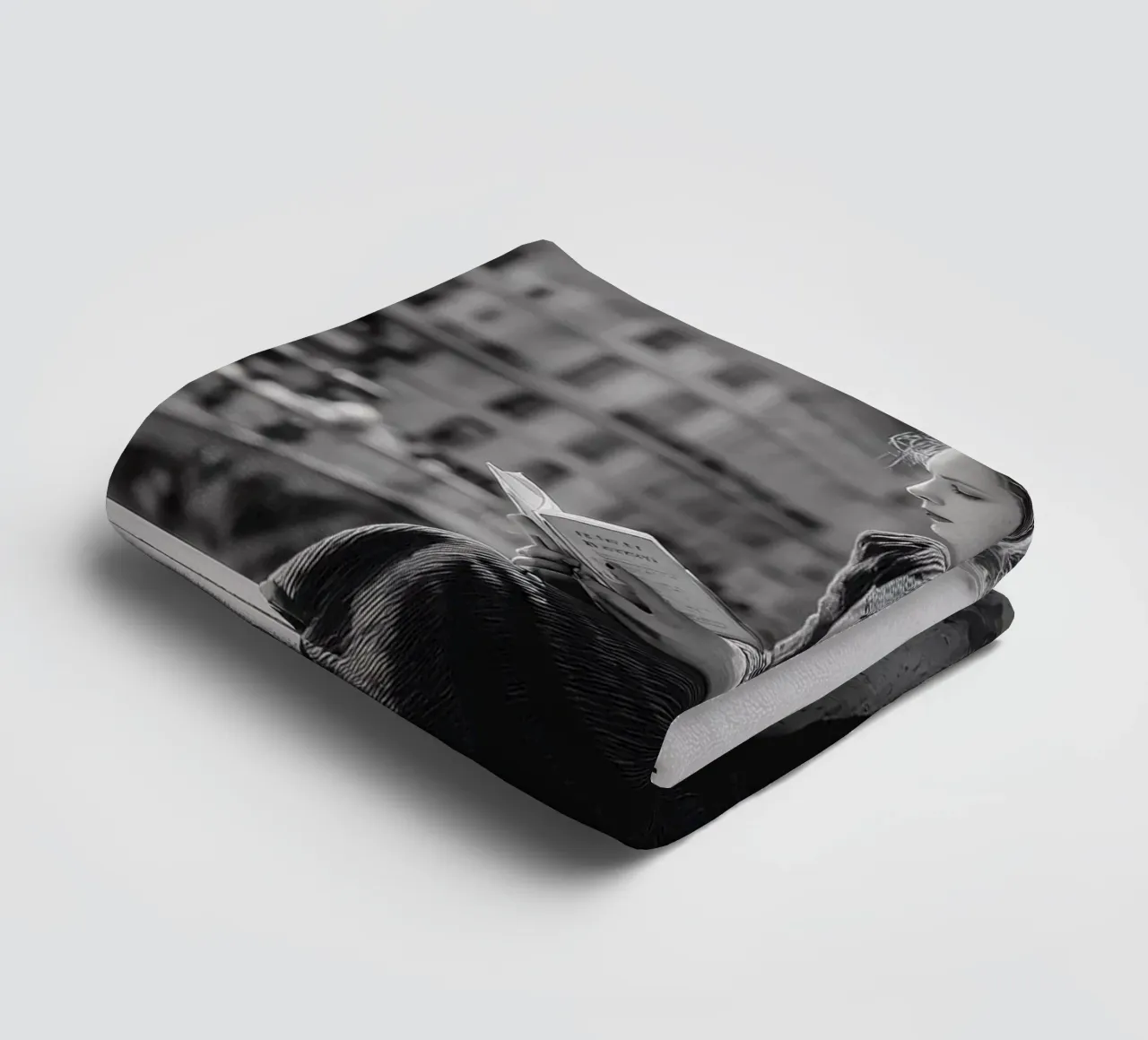 The reader from Pont Neuf towel by M-Ulrich-Digital Art