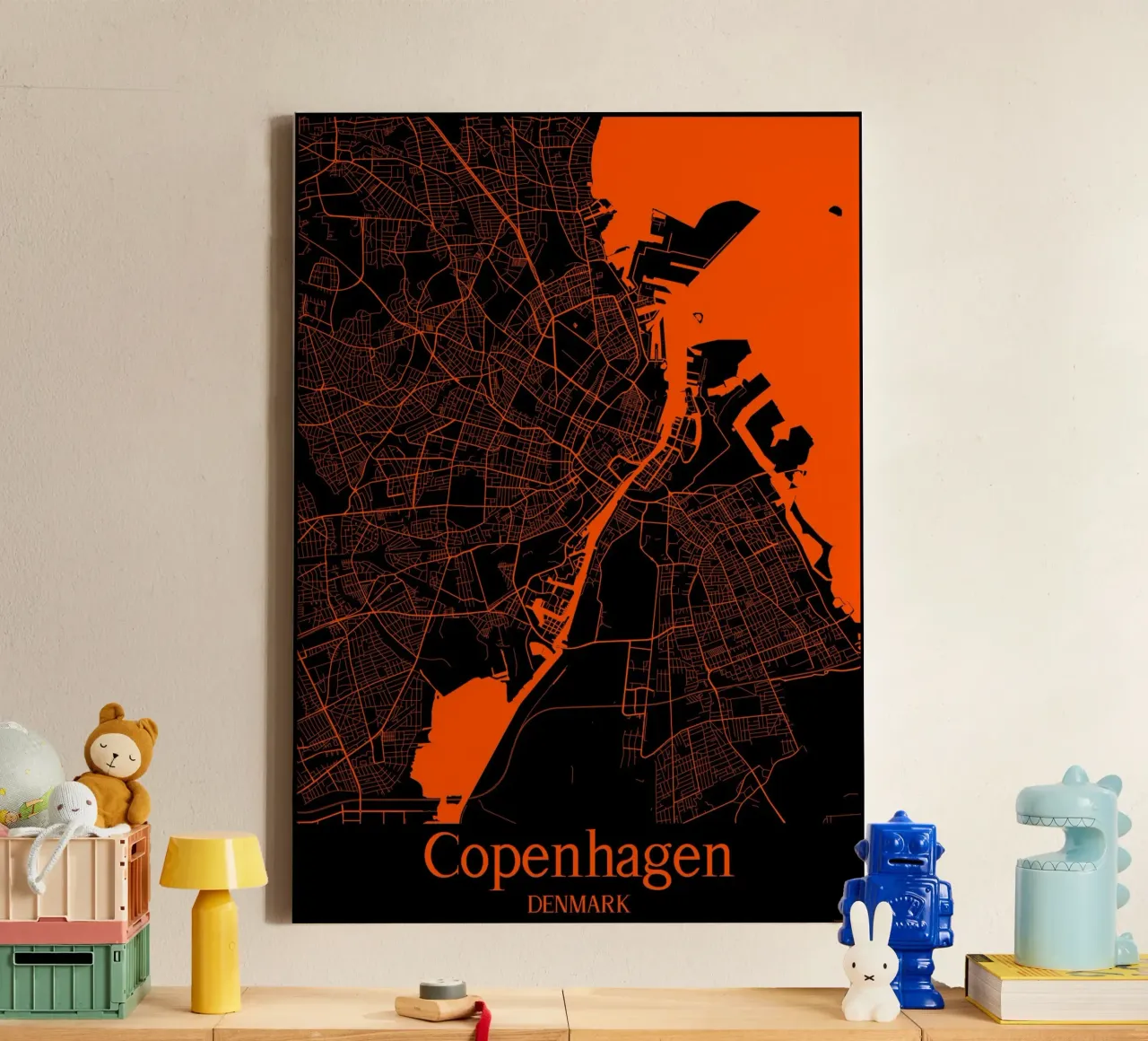 Copenhagen tela con Cornice a cassetta da MiMap
