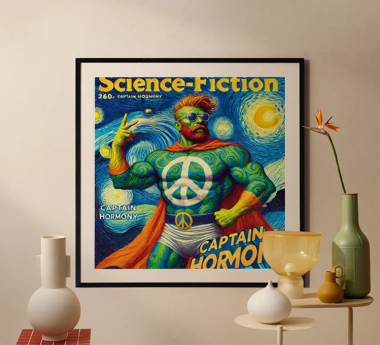 CAPTAIN HORMONY poster da Vintage Van Gogh