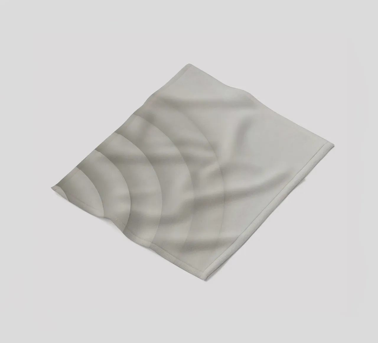 Forme grigie curve concentriche su sfondo grigio coperta in pile da DesignDoodle