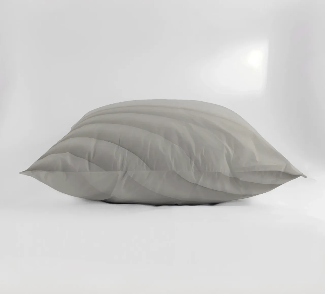 Forme grigie curve concentriche su sfondo grigio cuscino da DesignDoodle