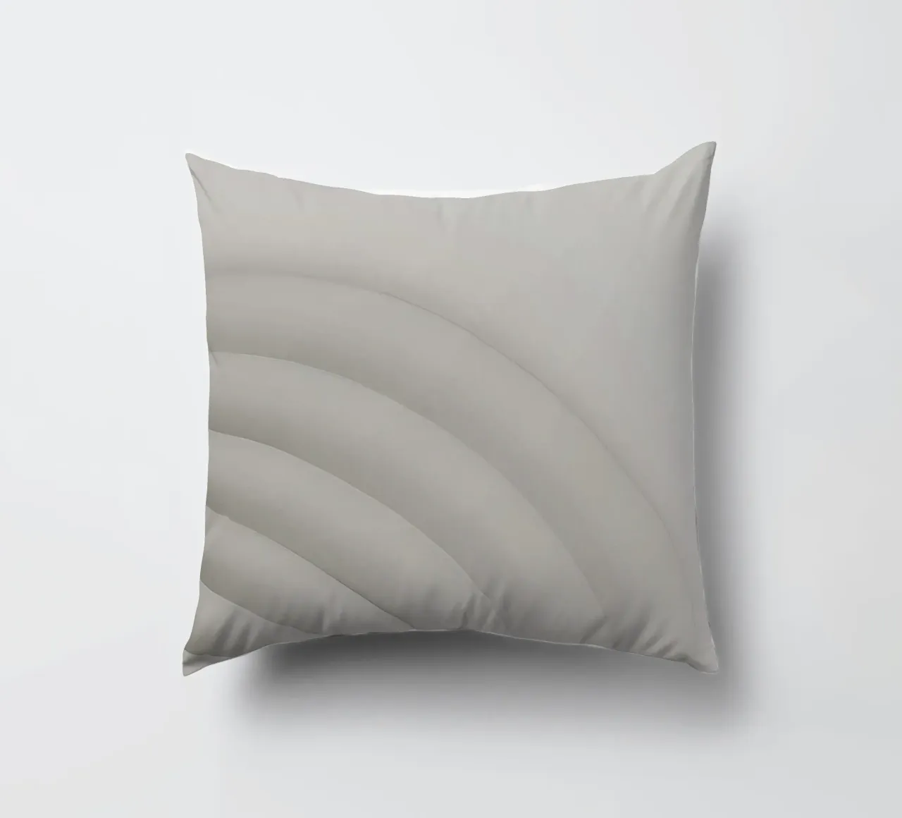 Forme grigie curve concentriche su sfondo grigio cuscino da DesignDoodle