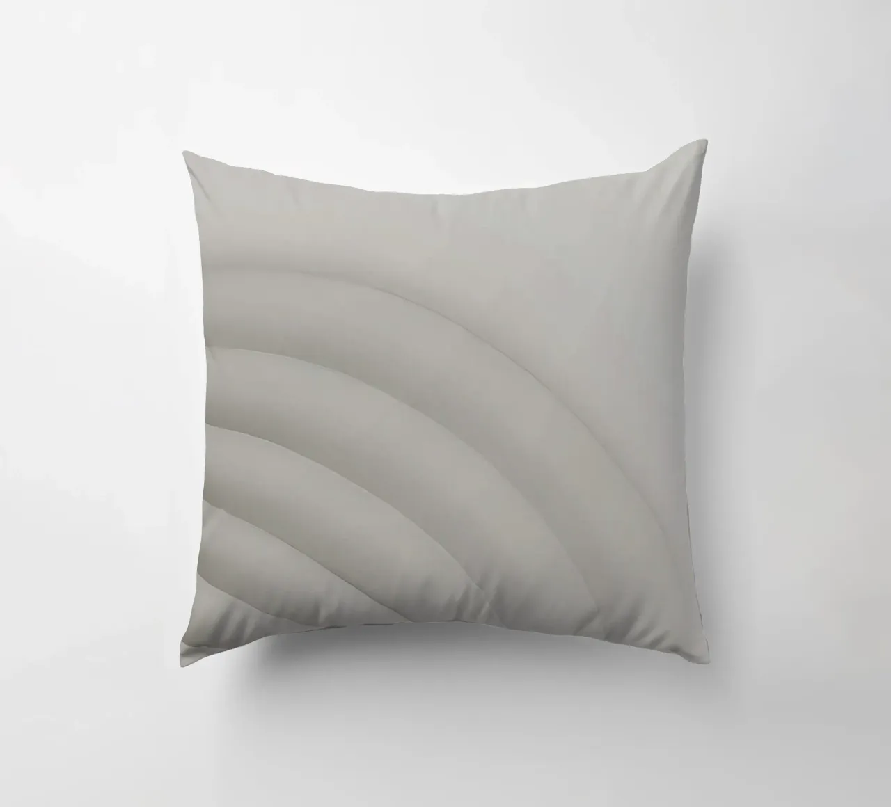 Forme grigie curve concentriche su sfondo grigio cuscino da DesignDoodle
