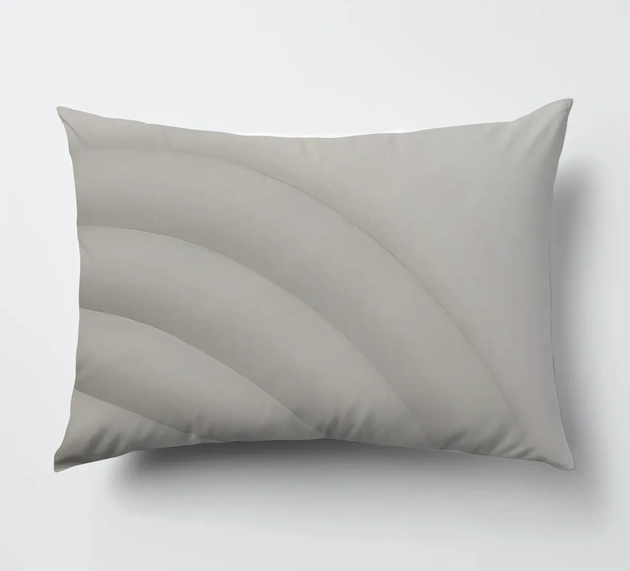Forme grigie curve concentriche su sfondo grigio cuscino da DesignDoodle