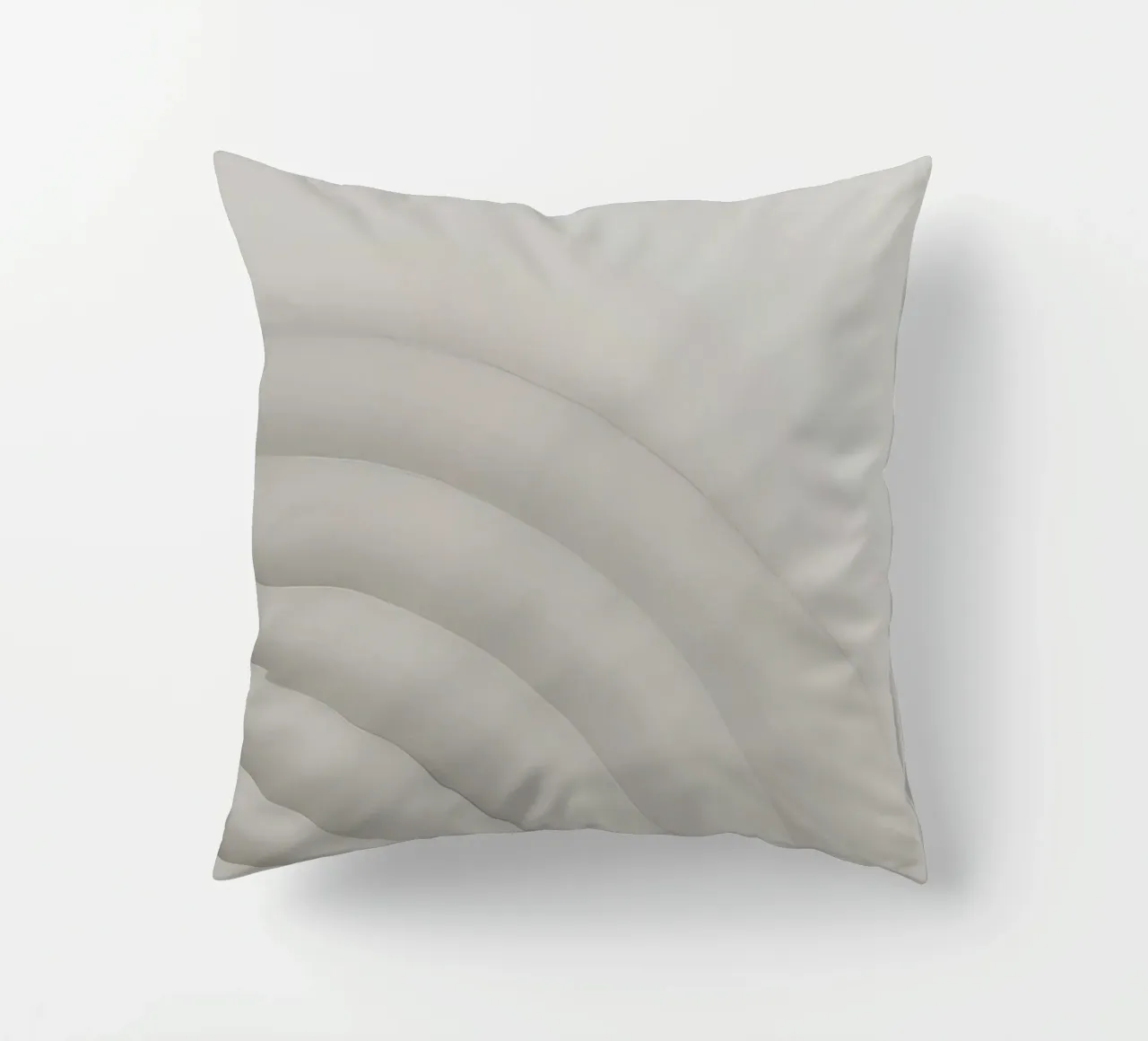 Forme grigie curve concentriche su sfondo grigio cuscino da DesignDoodle