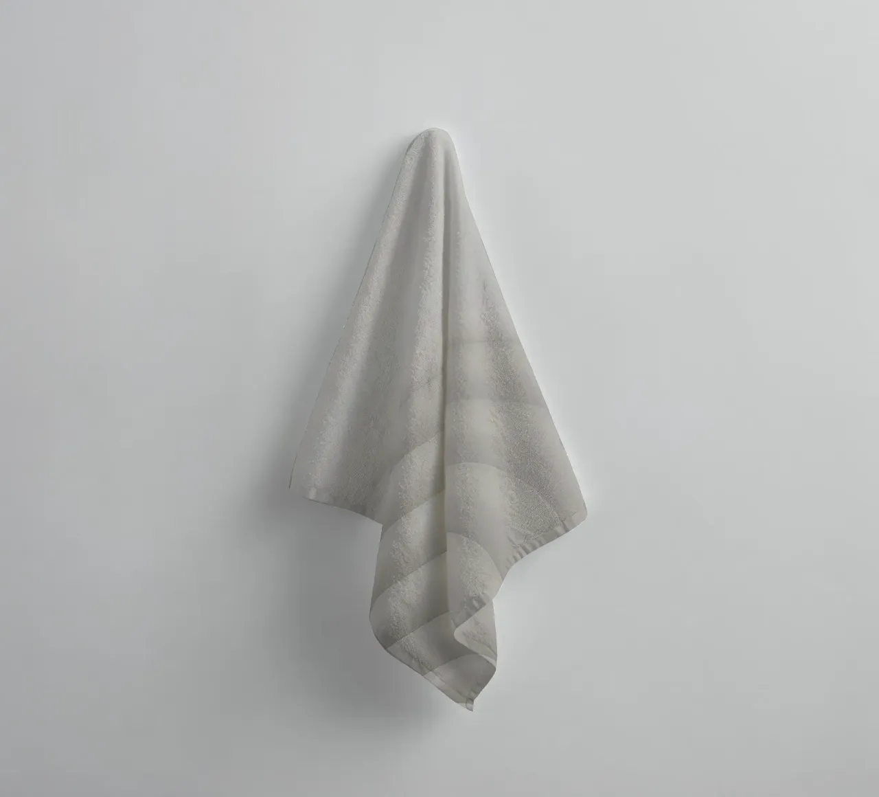 Concentric Curved Gray Shapes on a Gray Background towel by DesignDoodle