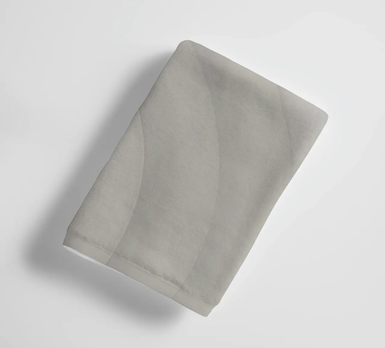 Concentric Curved Gray Shapes on a Gray Background towel by DesignDoodle