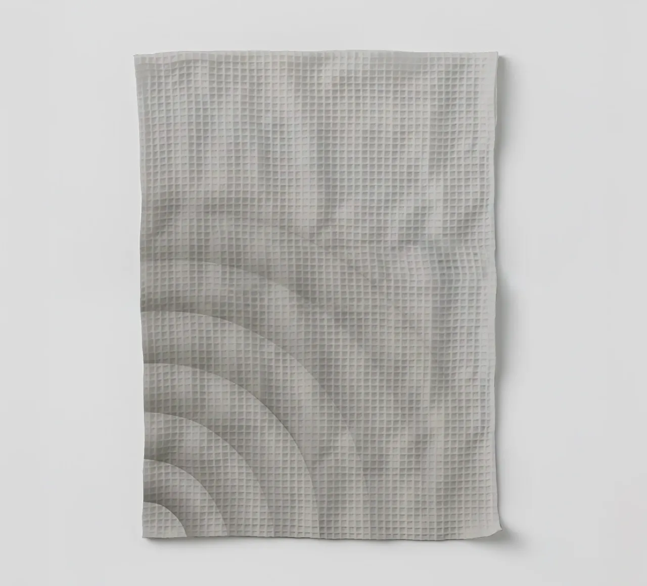 Forme grigie curve concentriche su sfondo grigio canovaccio da cucina da DesignDoodle
