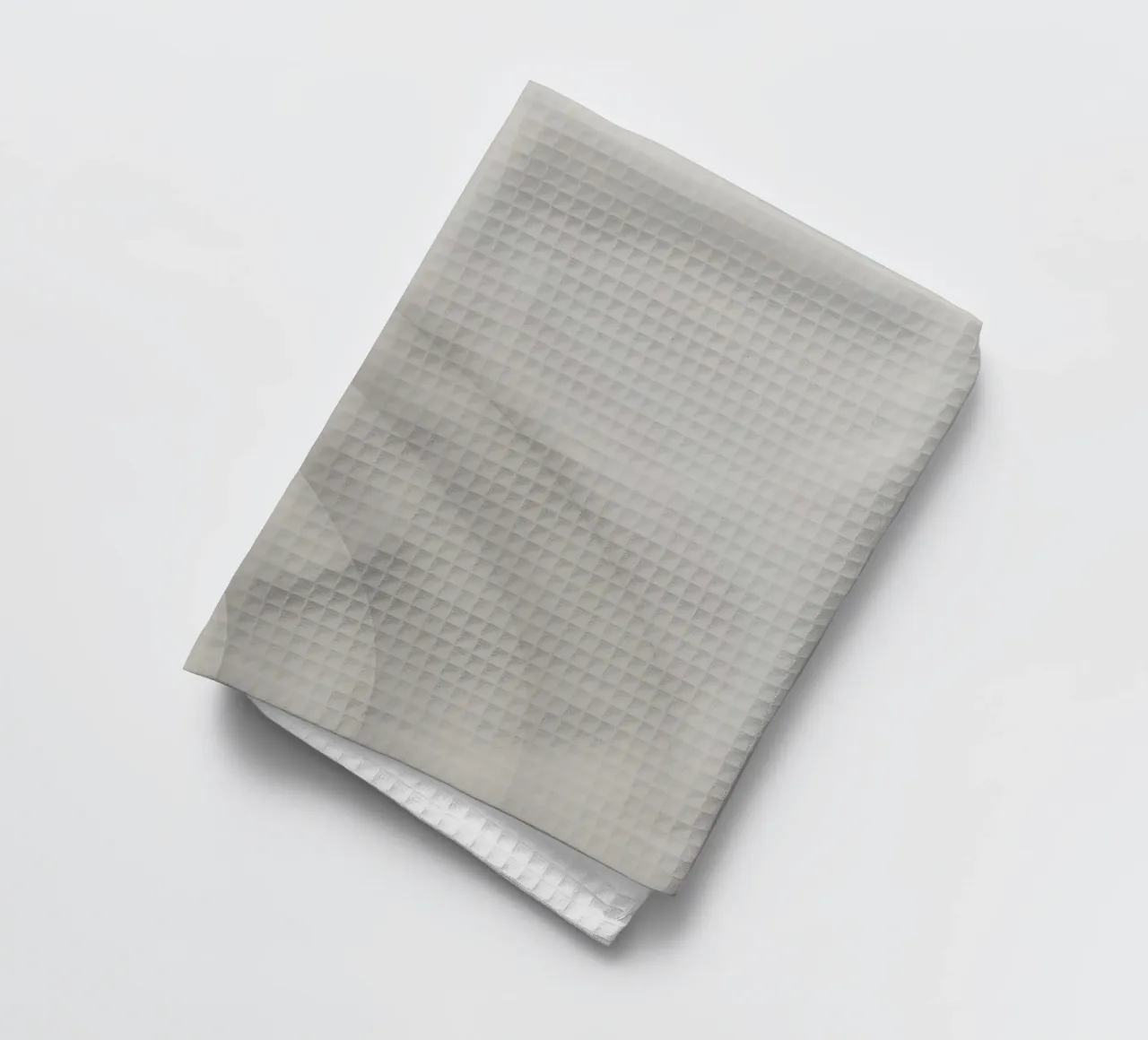 Forme grigie curve concentriche su sfondo grigio canovaccio da cucina da DesignDoodle