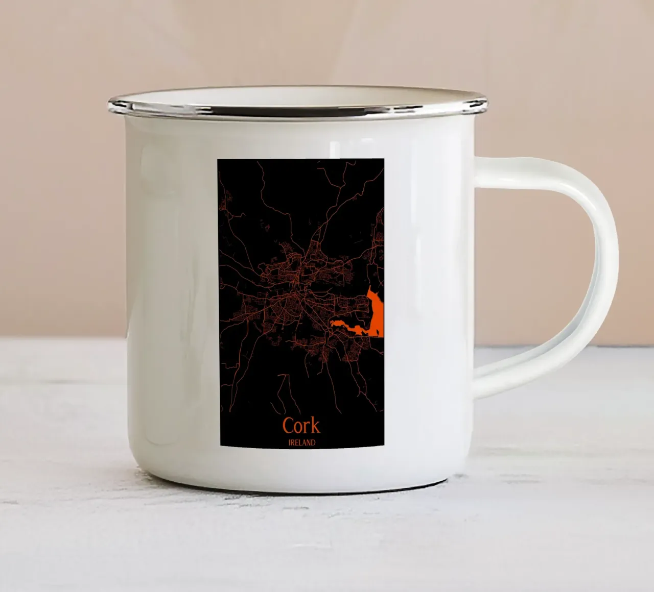 Cork tazza in smalto da MiMap