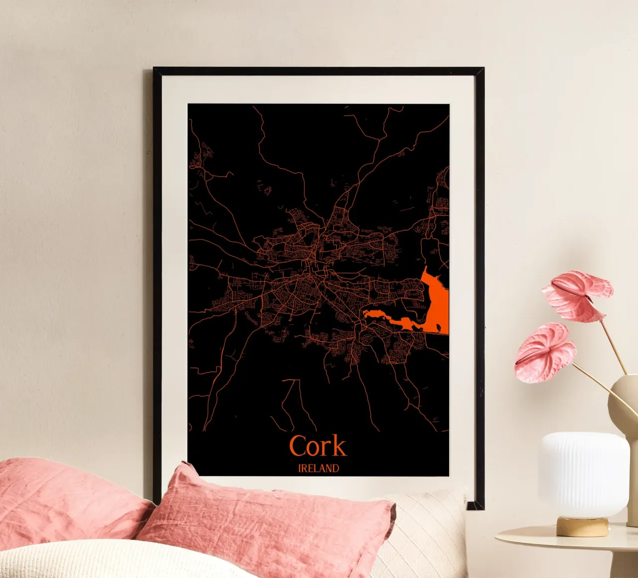 Cork poster con telaio in plastica da MiMap