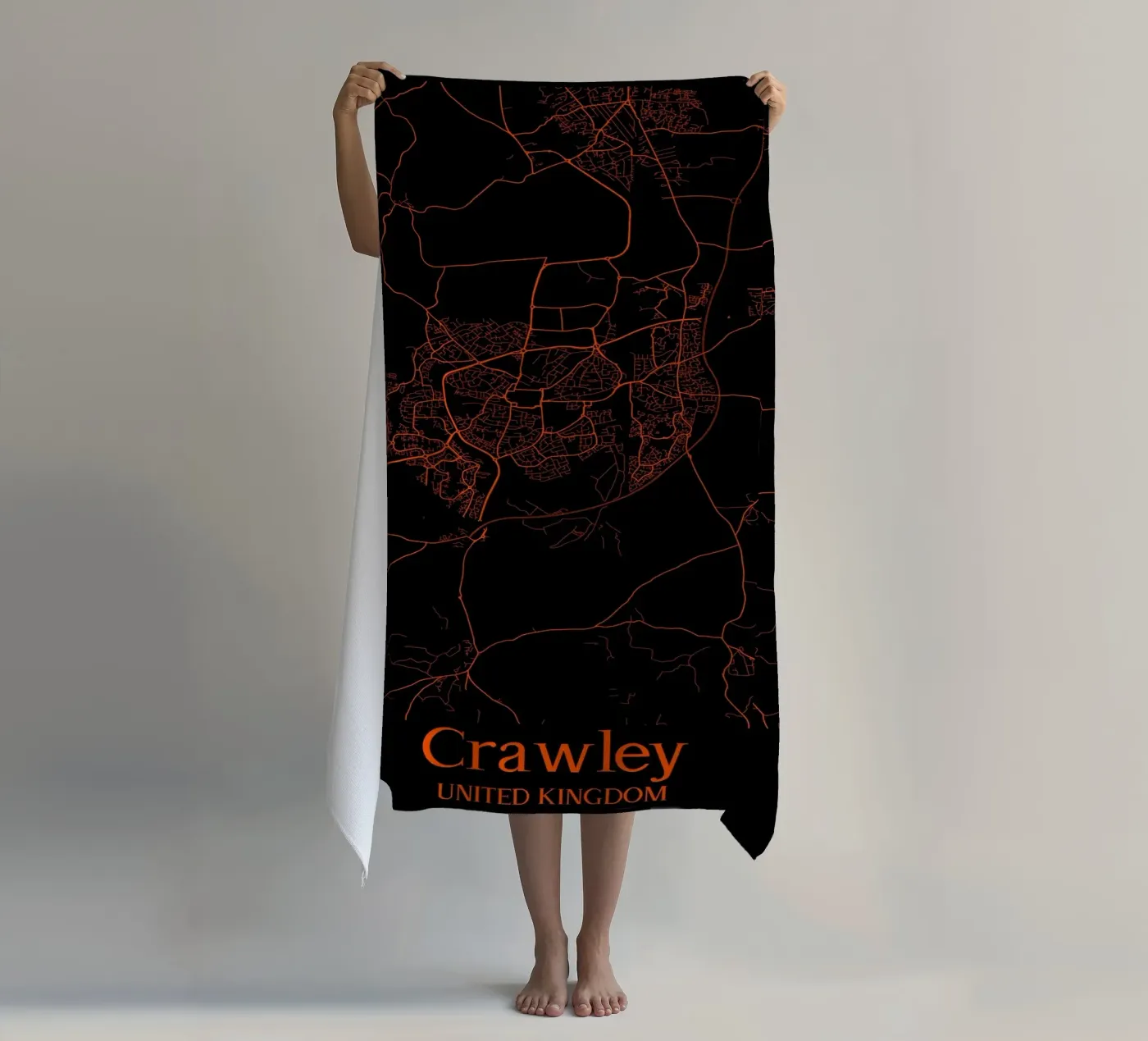 Crawley beach towel by MiMap