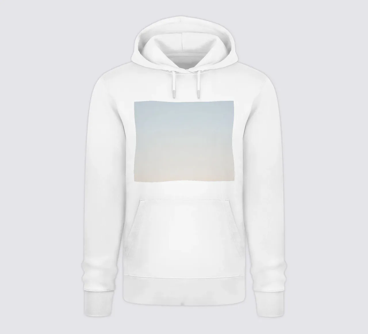 Gradiente di blu e pesca felpa con cappuccio da DesignDoodle